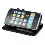 Wholesale iPhone 4S 4 Diamond Flip Leather Wallet Case (Black)